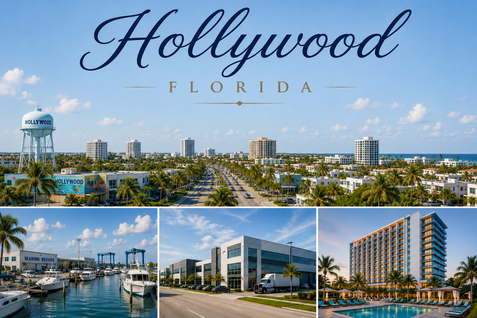 Hollywood, Florida skyline and business district