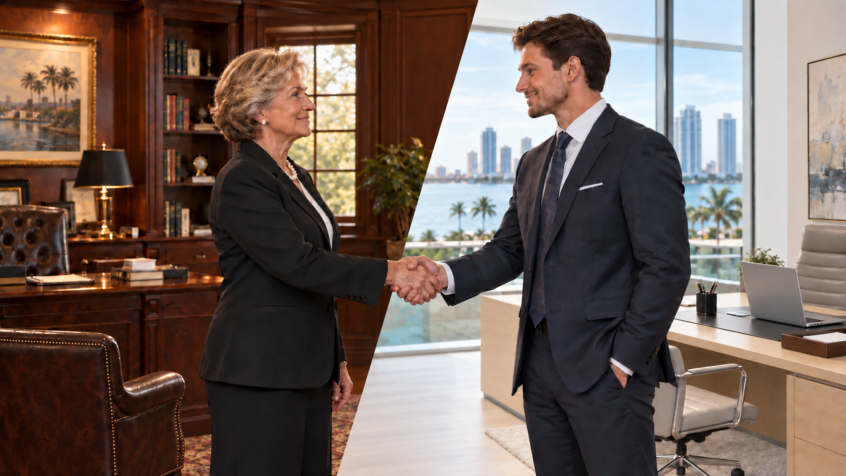 Illustration representing an IT and data handover during a business ownership transition